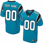 Men Nike Carolina Panthers Customized Blue Team Color Stitched NFL Elite Jersey,baseball caps,new era cap wholesale,wholesale hats